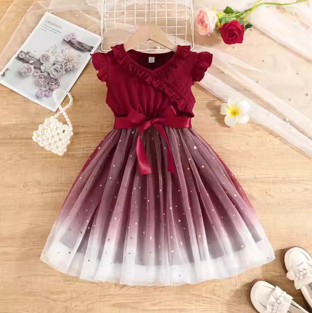 baby tulle dress ( Red)