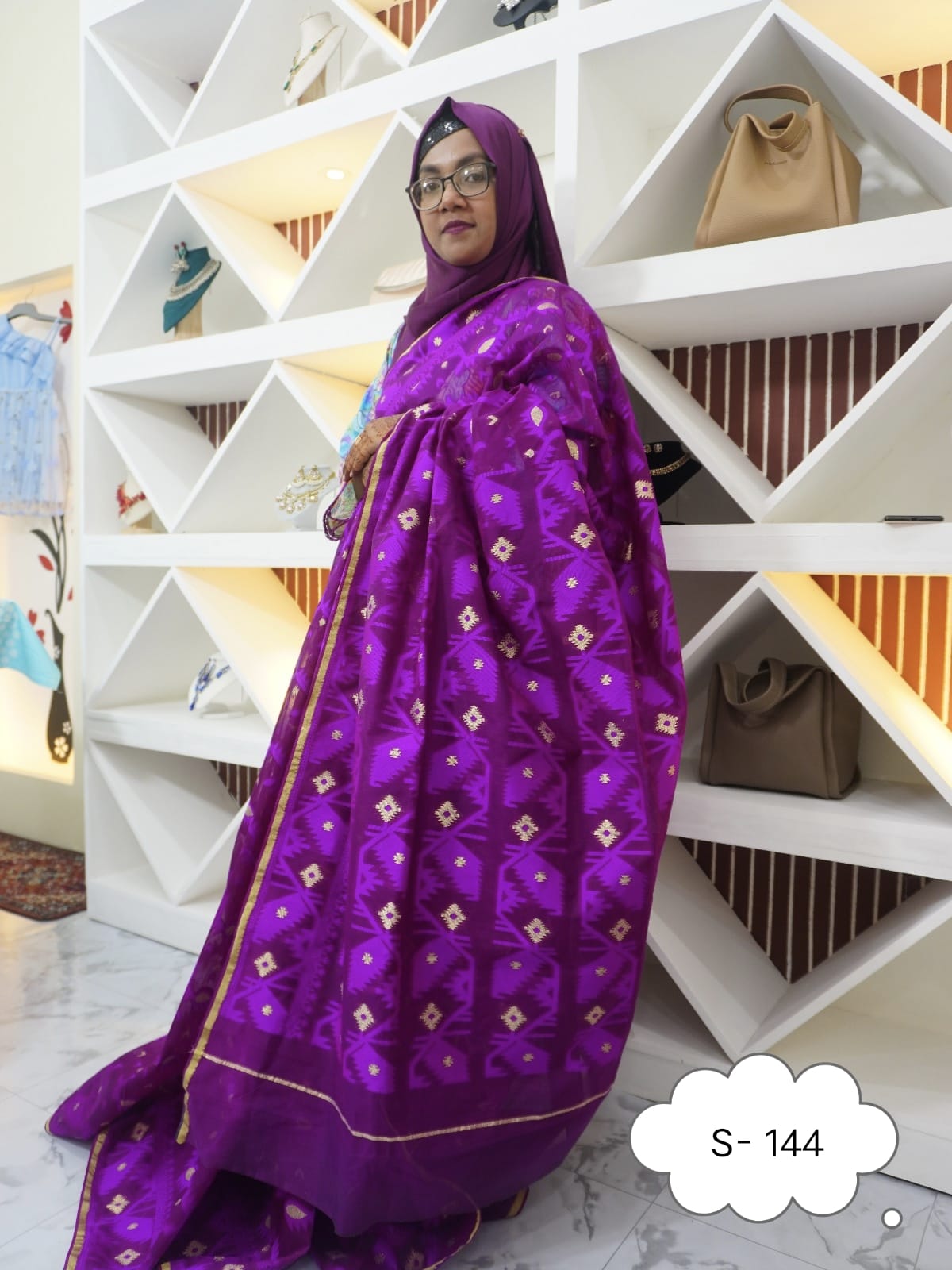 Half-Silk Jamdani
