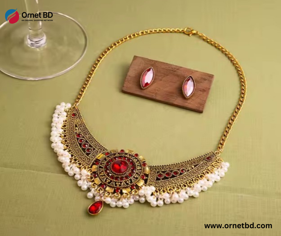 Bohemia Round Red Necklace