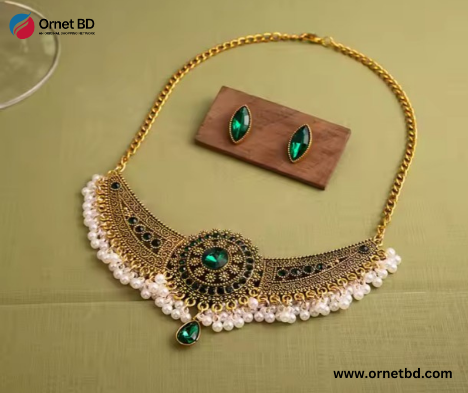 Bohemia Round Green Necklace