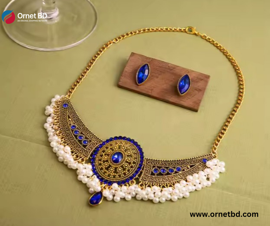 Bohemia Round Blue Necklace