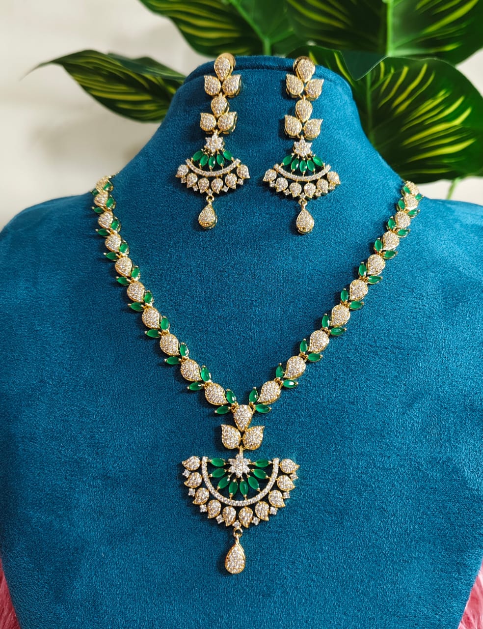 Indian Long Necklace ( Green)