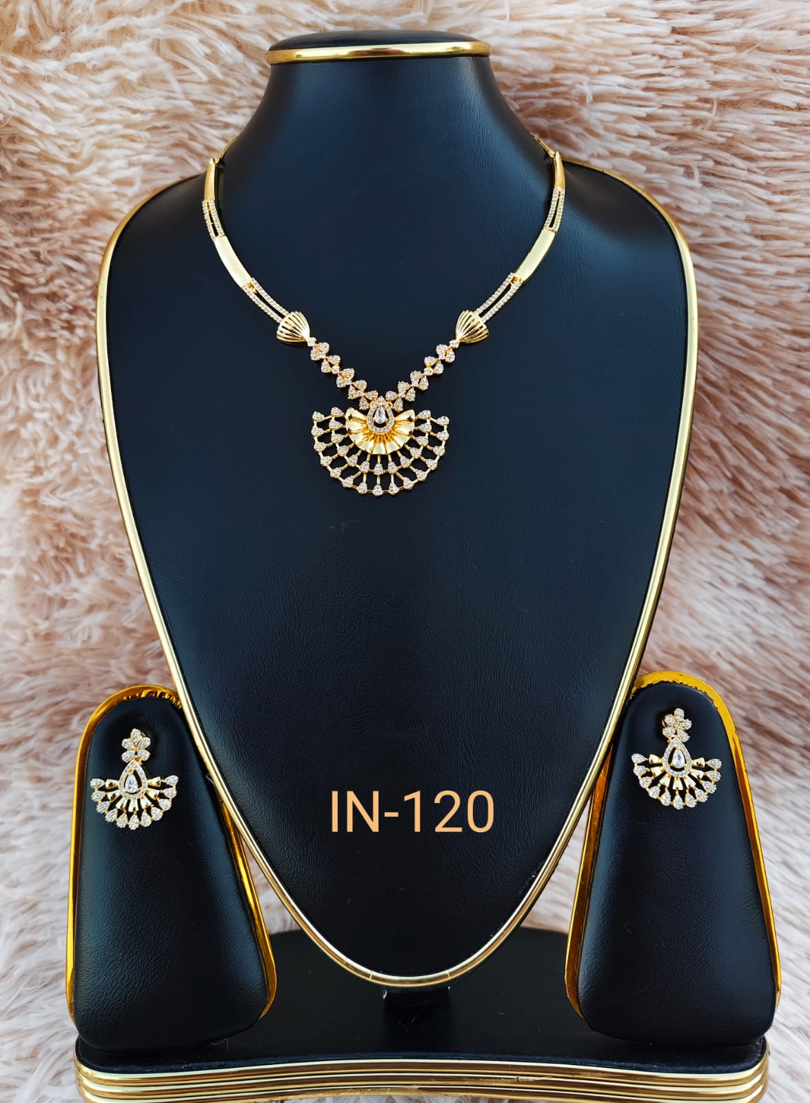 Indian Matinee Necklace ( Golden )