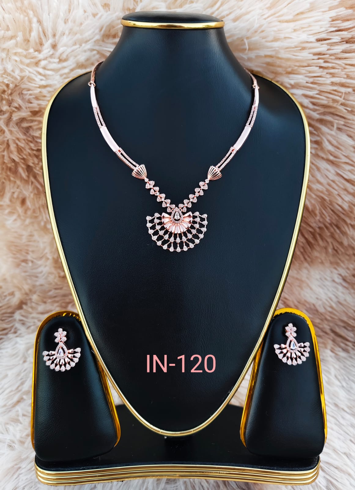 Indian Matinee Necklace ( Pink )